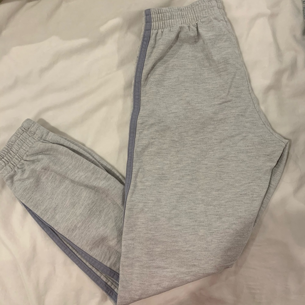 brandy melville rosa side stripe sweatpants
